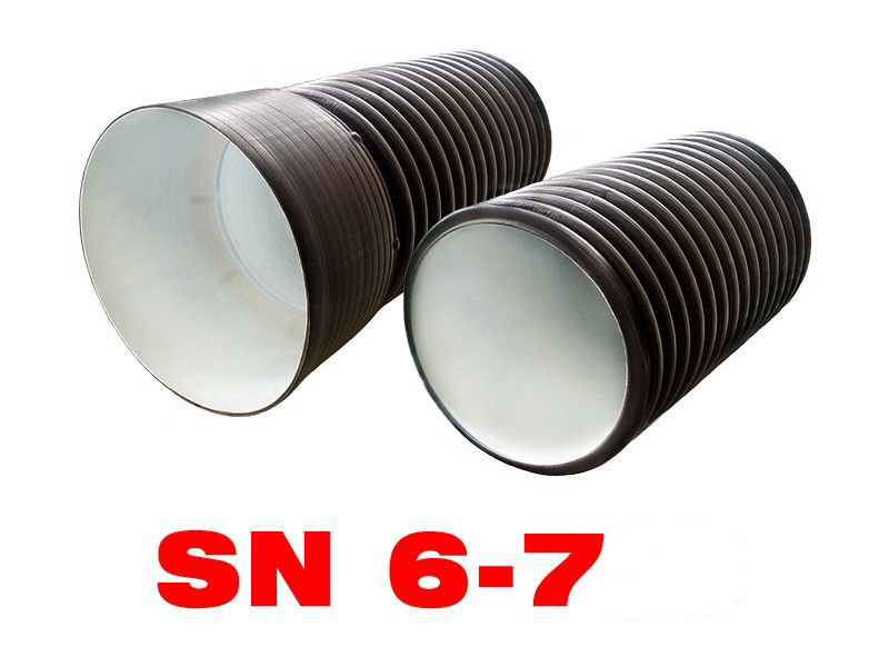 Труба гофрированная SN6 с раструбом от Fdplast